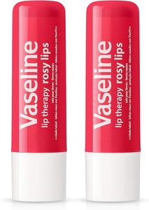 Vaseline Lip Therapy Stick with Petroleum Jelly - 2 Pack (Rosy Lips)