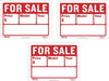 BAZIC 9" X 12" for Sale Sign for Car and Auto Sales (2-Line) (S-2) (3)