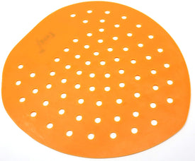 Lavex Urinal Screen | Orange Vinyl Deodorizing Screens | Citrus Scent | 12 pack