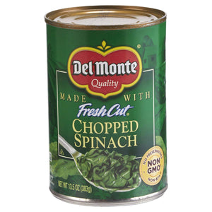Del Monte Chopped Spinach 13.5oz Can (Pack of 6)