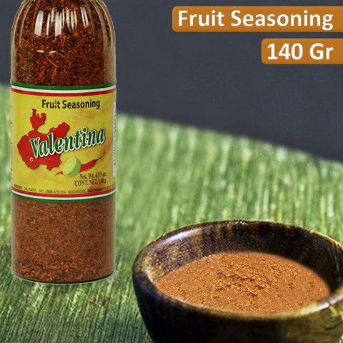 Image of Valentina Salsa Chili Powder All Natural Fruit Dry Seasoning Salt and Lime Perfect For Fruits Chips Great With Snacks and Many Other Dishes or More 4.93 Ounce Bottle (140 Gram)