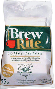 Brew Rite Wrap Around Percolator Coffee Filter 55 Ct (Pack of 2)