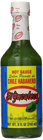 Image of El Yucateco Salsa Picante Verde de Chile Habanero, 8 Ounce - PACK OF 4