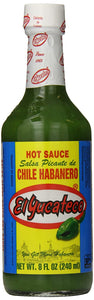 El Yucateco Salsa Picante Verde de Chile Habanero, 8 Ounce - PACK OF 4