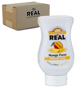Mango Reàl, Mango Puree Infused Syrup, 16.9 FL OZ Squeezable Bottle (Pack of 1)