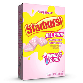 Starburst Strawberry Singles To Go Drink Mix, 0.43 OZ, 6 CT (Pack - 3)