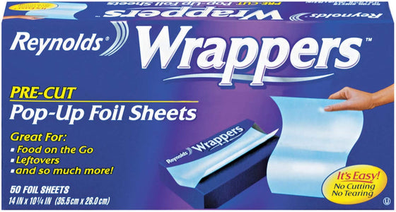 Reynolds Wrappers Aluminum Foil Pop Up & Sheets, 50 Count