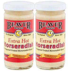 Beaver Horseradish Extra Hot 4oz (Pack of 2)