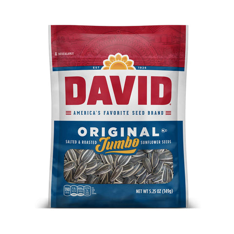 Image of DAVID Roasted and Salted Original Jumbo Sunflower Seeds