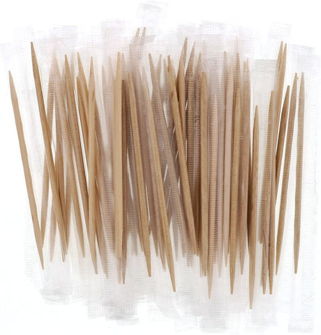Image of Royal Plain Individual Cello Wrapped Toothpicks, Package of 1000