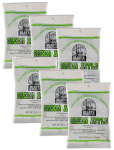 Claey's Green Apple Hard Candy 6 pack - 6 oz bags