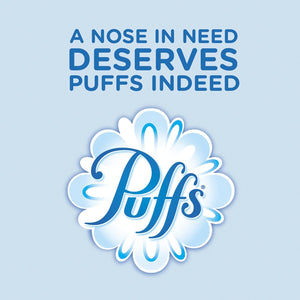 Puffs Plus Lotion Facial Tissues, 4 Family Boxes, 124 Tissuesper Box