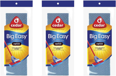 Image of O-Cedar Big Easy Flat Sponge Mop Refill - 3 Pack