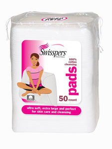 Swisspers Premium Ultra Soft Facial Cleansing Cotton Pads 50 ea (Pack of 5)