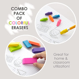 BAZIC Neon Erasers