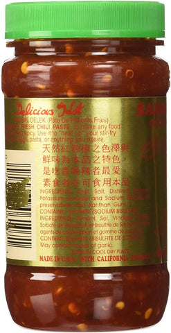 Image of Huey Fong Sambal Oelek Chili Paste 8 Oz