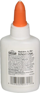 Elmer's E301 School Glue, Washable No-Run, 1.25 Ounces