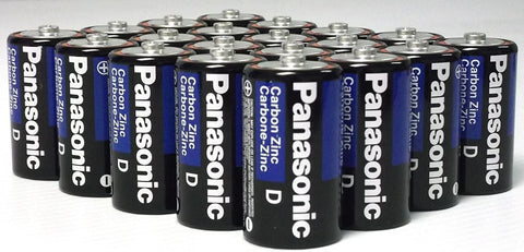 Image of 24 Pack Wholesale Lot Panasonic Super Heavy Duty D Batteries