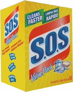 S.O.S 98014 Steel Wool Soap Pad, (1 Pack (50 Count))