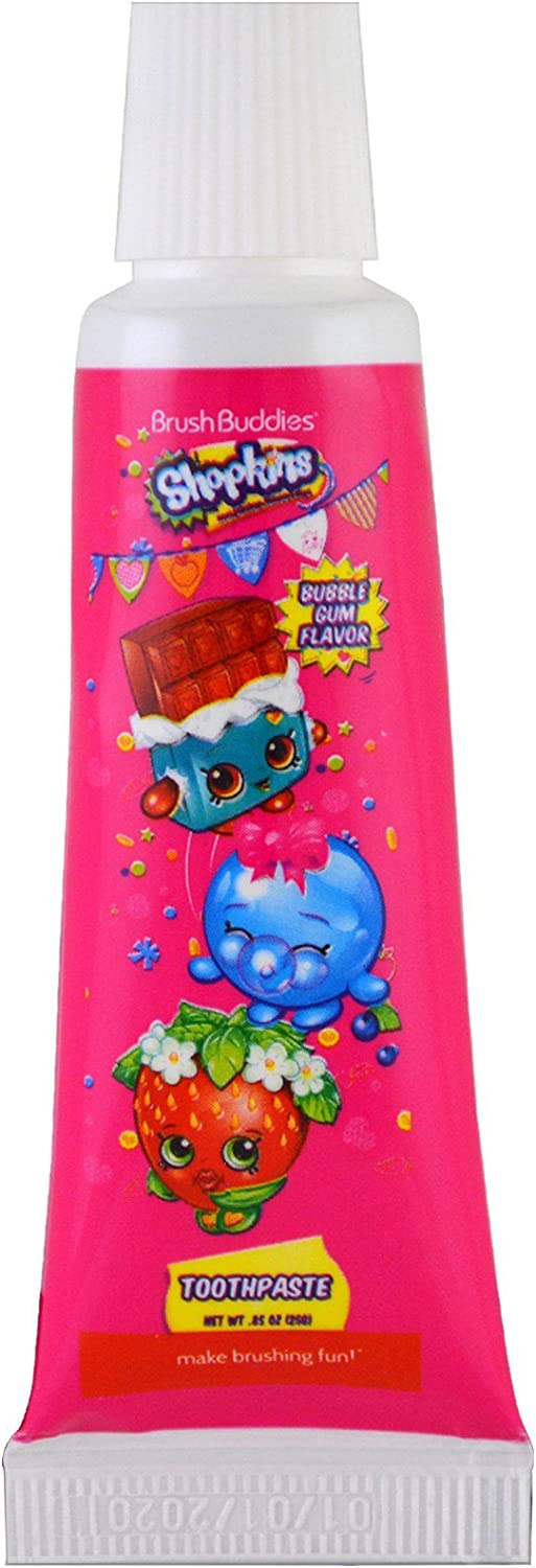 Brush Buddies Shopkins Toothbrushing Travel Kit 3 Piece Kit