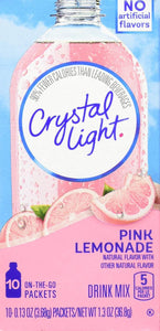 Crystal Light On The Go Pink Lemonade, 10-Packet Box (Pack of 2)
