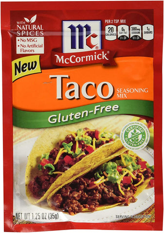 Image of Mccormick Seasoning Mix Gluten-free Taco 1.25oz Pack of 3