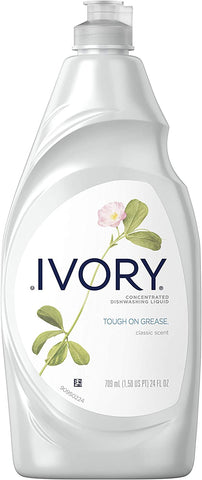 Image of Ivory Concentrated Dishwashing Detergent, Classic Scent, 24 Ounce, (Pack of 3)…