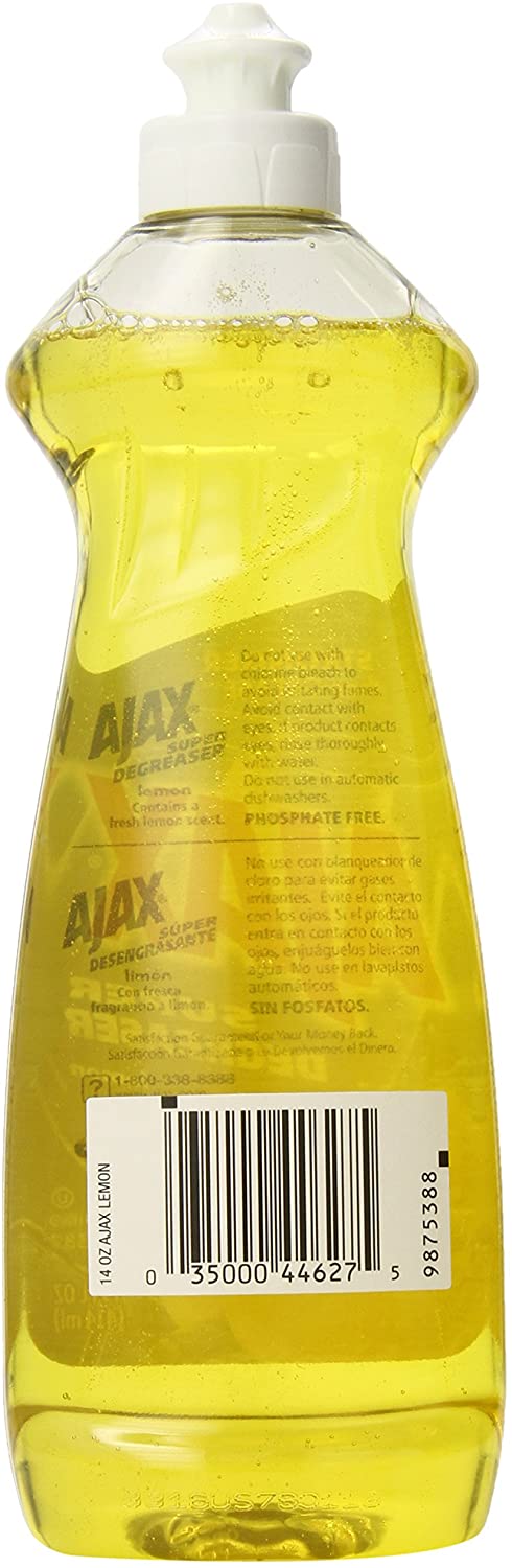 Ajax Super Degreaser Dish Liquid, Lemon, 30 Fluid Ounce