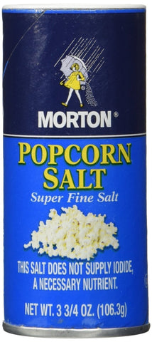 Image of Morton popcorn salt 3.75-oz, Pack of 2