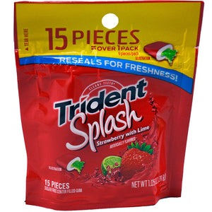 (Pack of 24, 360 Ct) Trident Gum Strawberry Lime Splash