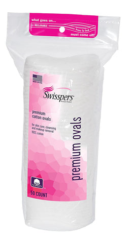Image of Swisspers Cotton Ovals, 50 Count