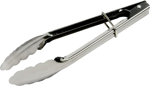 Chef Craft Clam Shell Tongs, 9-Inch, Silver