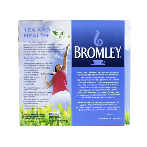 Image of Bromley Estate Tea Blend Of Fine Black Teas 100-Tea Bags 8-Oz. Box