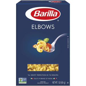 Barilla Classic Blue Box Pasta Elbows 16 oz (1 Box)