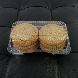 Dart Clear Hinged Lid Plastic Container 9 x 5 3/8 x 3 1/2 (Pack of 50)