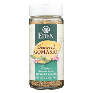 Eden Foods Organic Gomasio - Sesame Salt - Seaweed - 3.5 oz - Case of 3