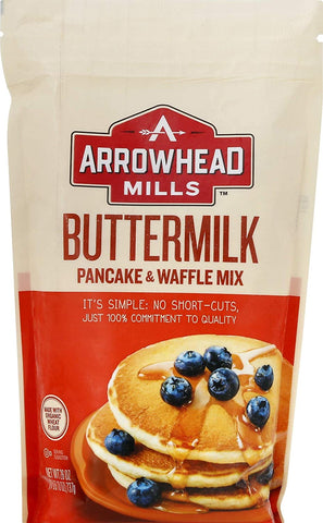 Image of Arrowhead Mills Buttermilk Pancake & Waffle Mix, 26 Ounce (Pack of 6)