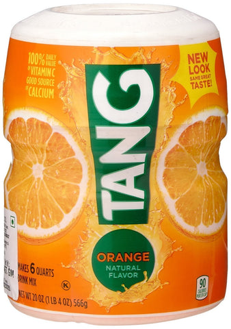 Image of Tang Orange Powdered Drink Mix (Makes 6 Quarts), 20-ounce Canister (2-pack)