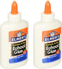 Elmers Liquid School Glue FfIiYv, Washable, 4 Ounces, 2 Count
