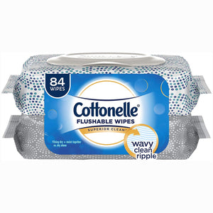 Cottonelle Fresh Care Flushable Cleansing Cloths Refills 84 ea - Packaging May Vary (Pack of 3)