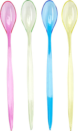 Chef Craft Set of 8 Iced Tea, Cocktail and Milkshakes Spoons, Silver