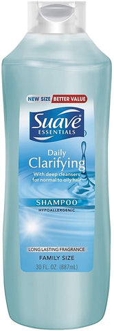 Suave Essentials Shampoo, Daily Clarifying 30 oz (3 Pack)