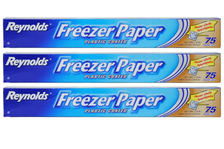 Reynolds Freezer Paper Plastic Coated 16 2/3 yds x 18in Roll (75sq ft.) Pack of 3