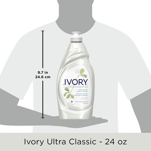 Ivory Concentrated Dishwashing Detergent, Classic Scent, 24 Ounce, (Pack of 3)…