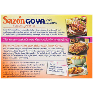 Goya Sazon Azafran Econopak 3.52 OZ(Pack of 3)