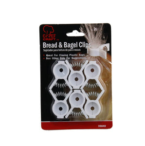 Chef Craft Bread & Bagel Clips 6-Count per Pack (1-Pack)