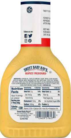 Image of Sweet Baby Ray's Honey Mustard Dipping Sauce (Pack of 2) 14 oz Bottles