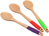 Chef Craft Purple Wooden Spoon with Silicone Handle