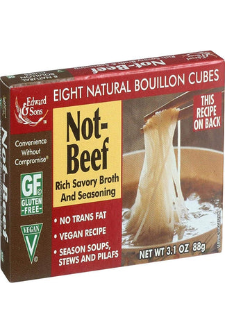 Image of Edward & Sons Not Beef Bouillon Cubes, 3.1 oz