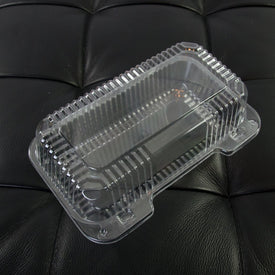 Dart Clear Hinged Lid Plastic Container 9 x 5 3/8 x 3 1/2 (Pack of 50)